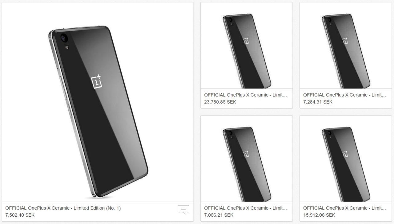 OnePlus drar igång auktion för X med keramik-baksida