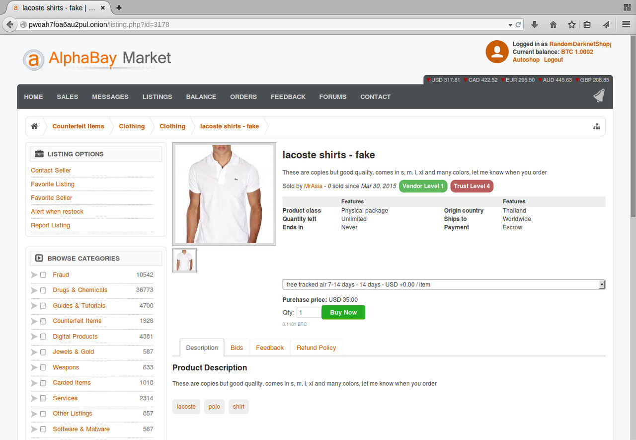 Robot börjar shoppa på Darknet igen