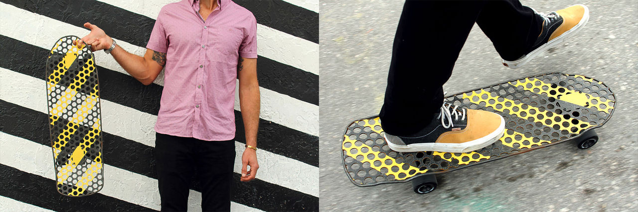 En skateboard i stål