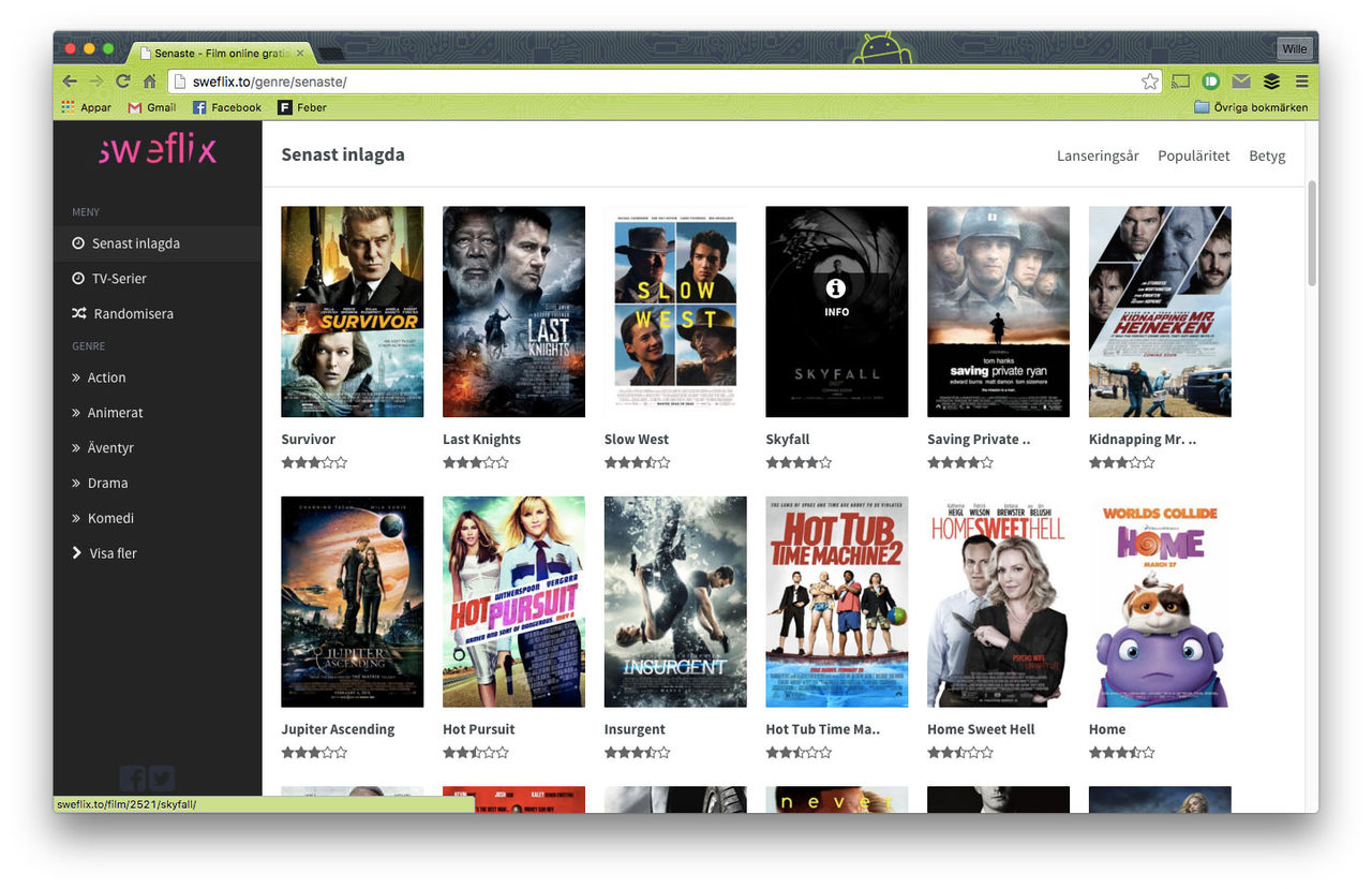 Polisen har gjort razzia mot Sweflix