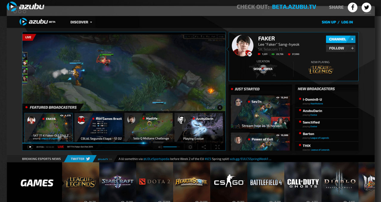 Azubu vill ta sig an Twitch