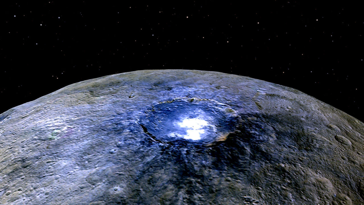 Nu klart att de mysko fläckarna på Ceres är salt