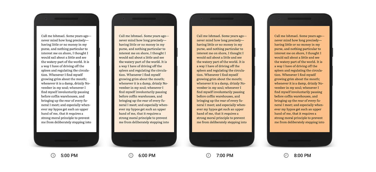 Google gör Play Books snällare för ögonen