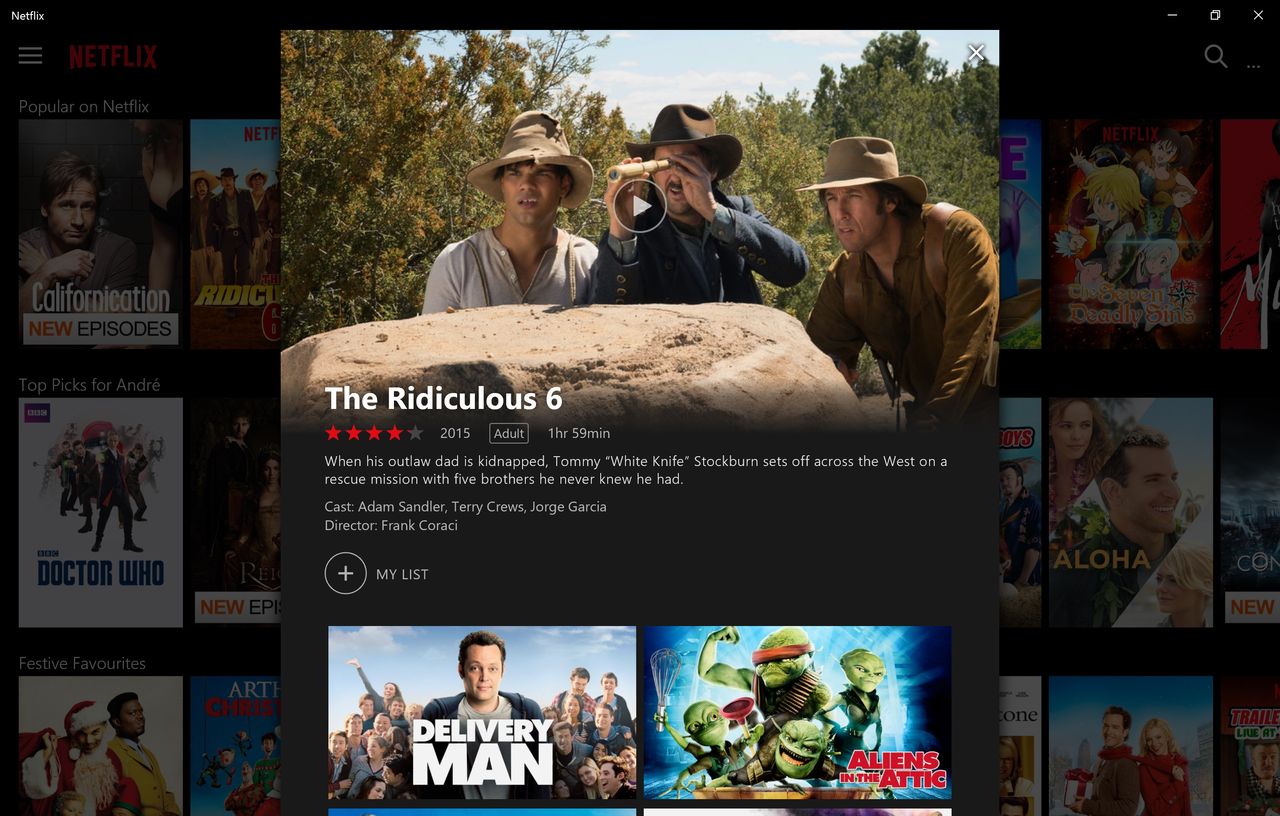 Netflix-appen för Windows 10 ute nu
