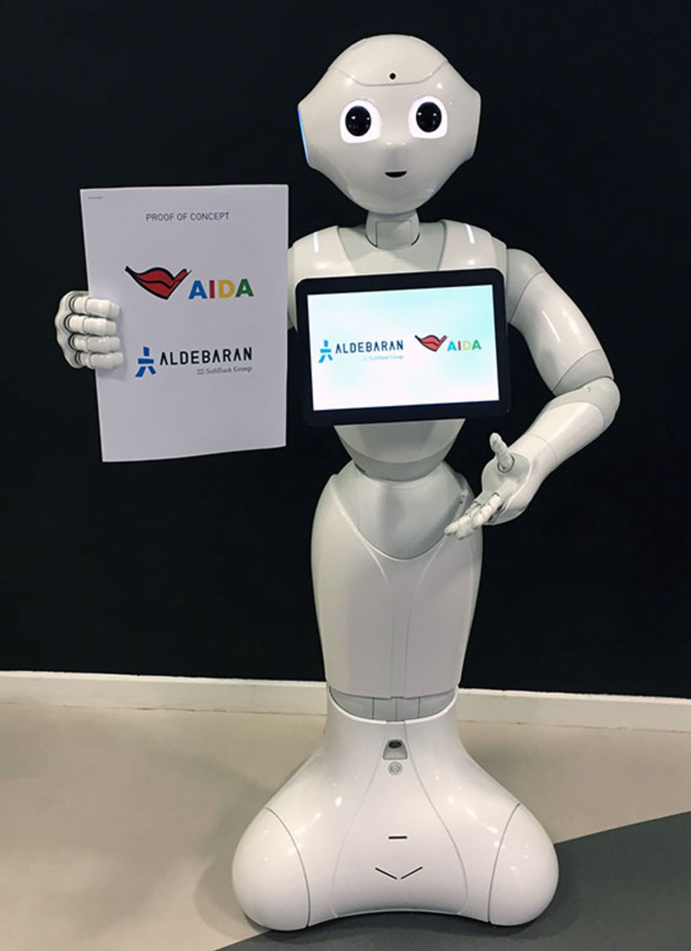 Roboten Pepper börjar arbeta på kryssningsfartyg