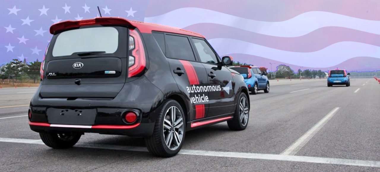 KIA Hyundai börjar testa självkörande bilar i USA