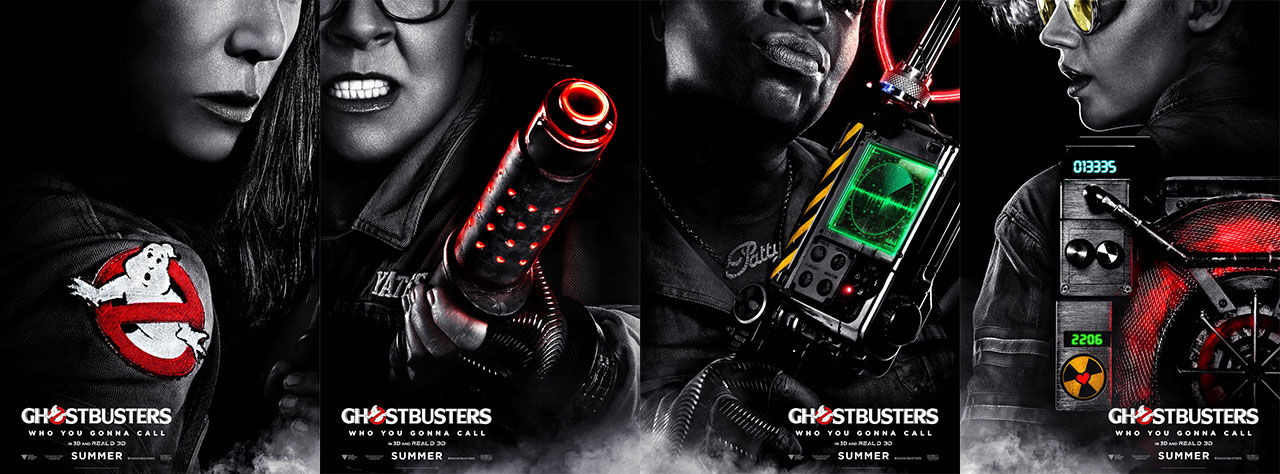 Affischerna till Ghostbusters visas upp