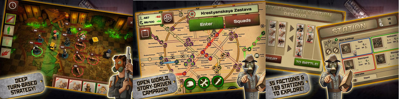 Metro 2033-spel för mobilen