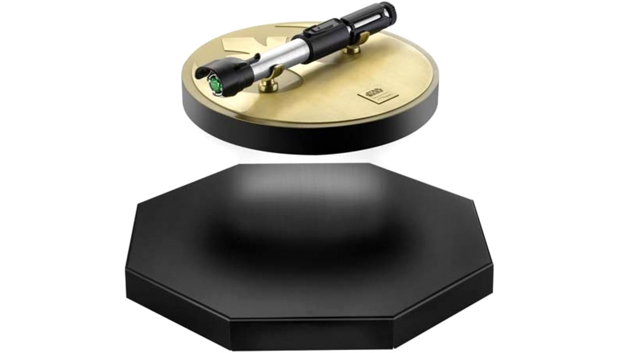 Svävande penna som ser ut som ett lasersvärd