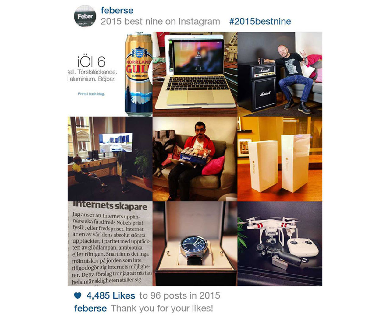 Kolla in dina mest omtyckta bilder på Instagram