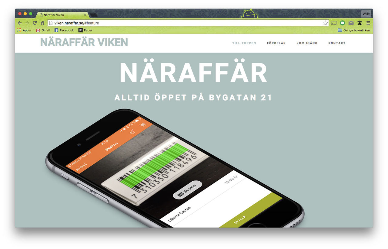 Obemannad närbutik öppnad i Skåne