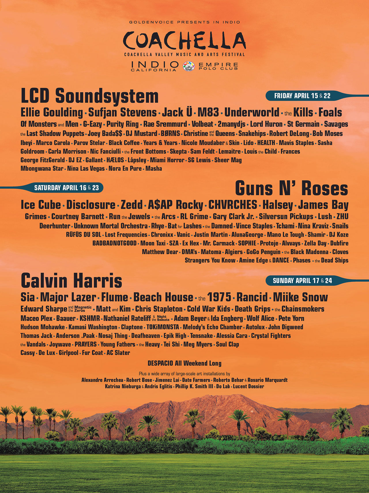 Coachella presenterar årets artister