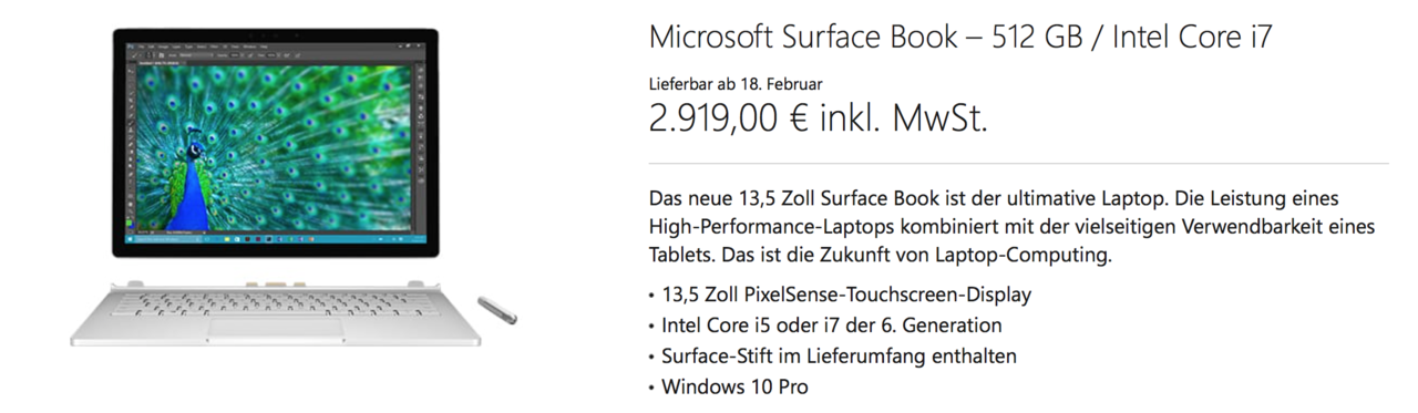 Surface Book börjar säljas i fler länder