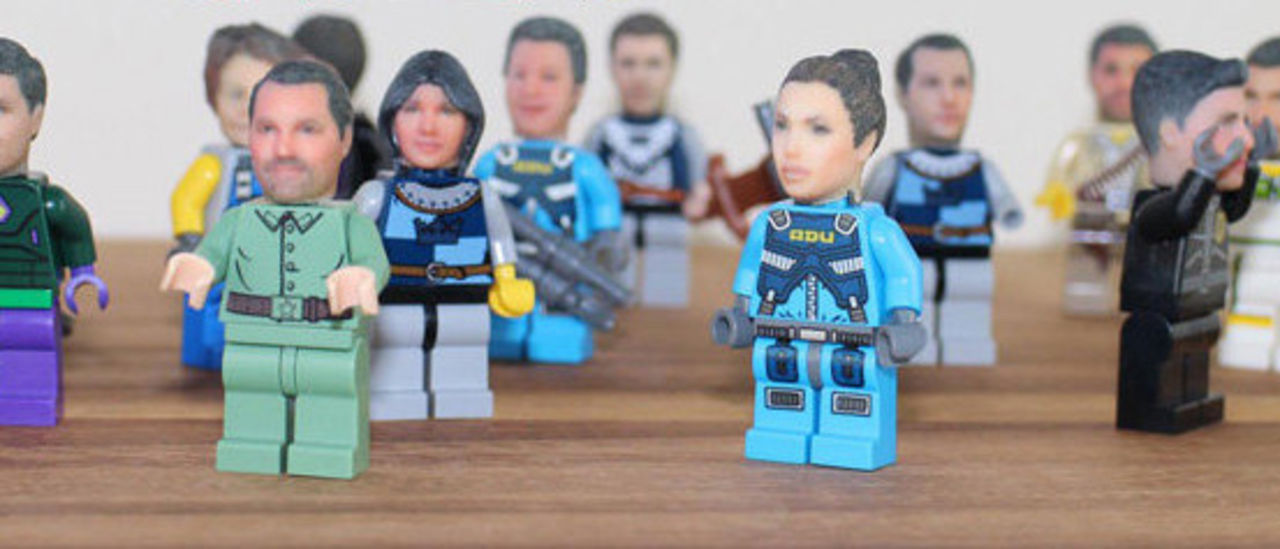 Sätt ditt huvud på en Lego-figur