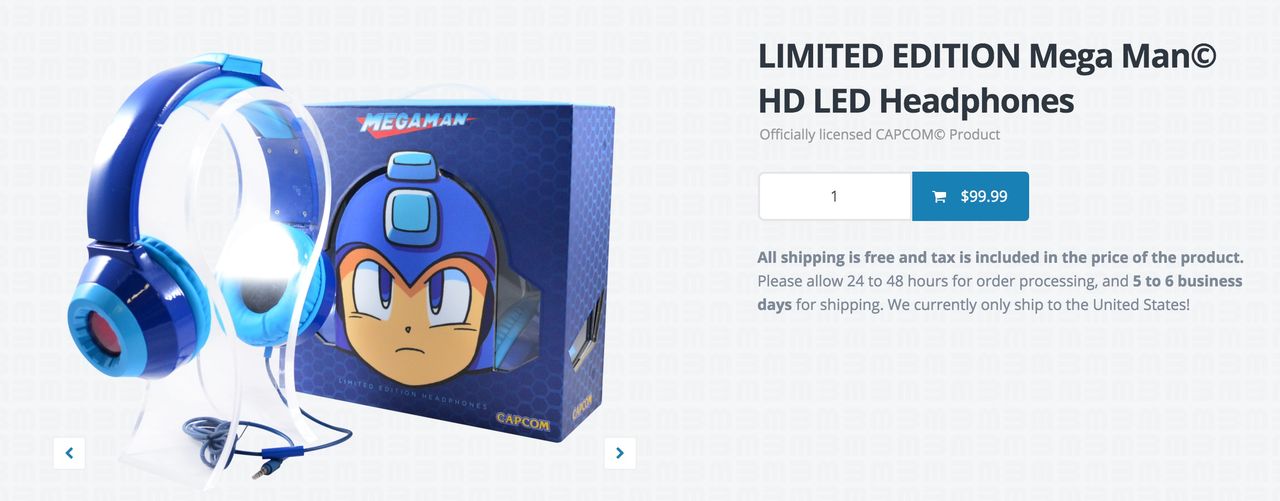 Officiella Mega Man-hörlurar