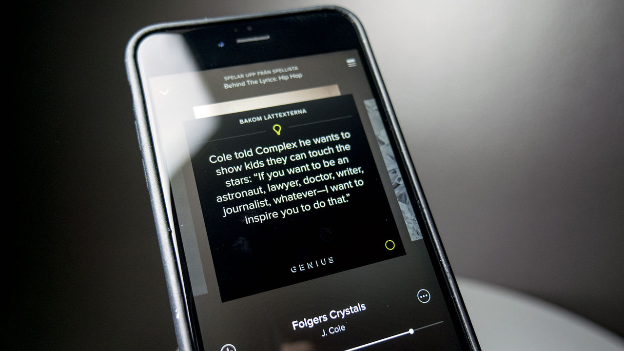 Spotify börjar leverera låtfakta i appen