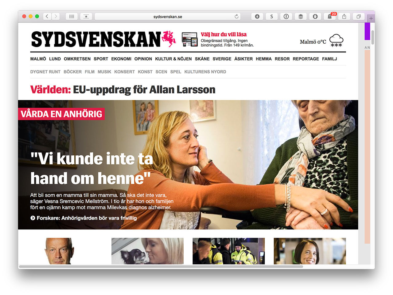 Sydsvenskan skrotar sin betalvägg