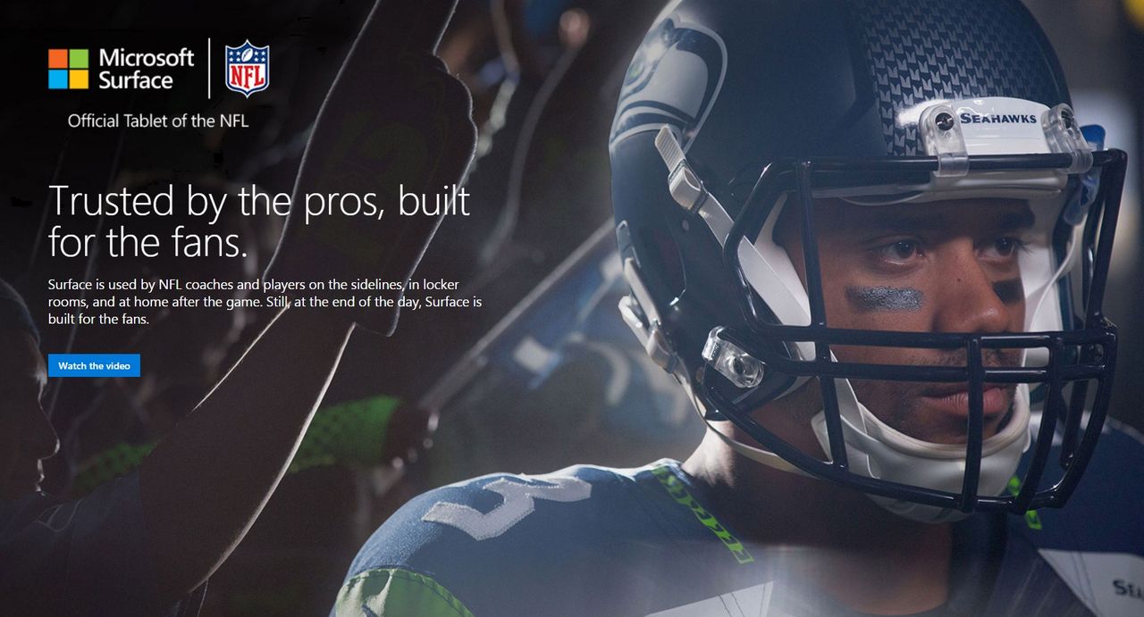 Surface Pro 2-plattor kollapsade under NFL-match