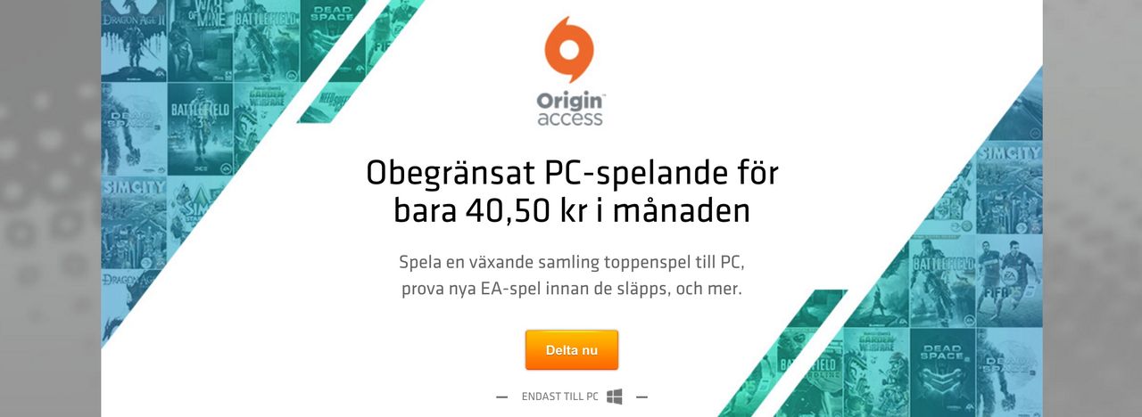 EA lanserar EA Access för Windows