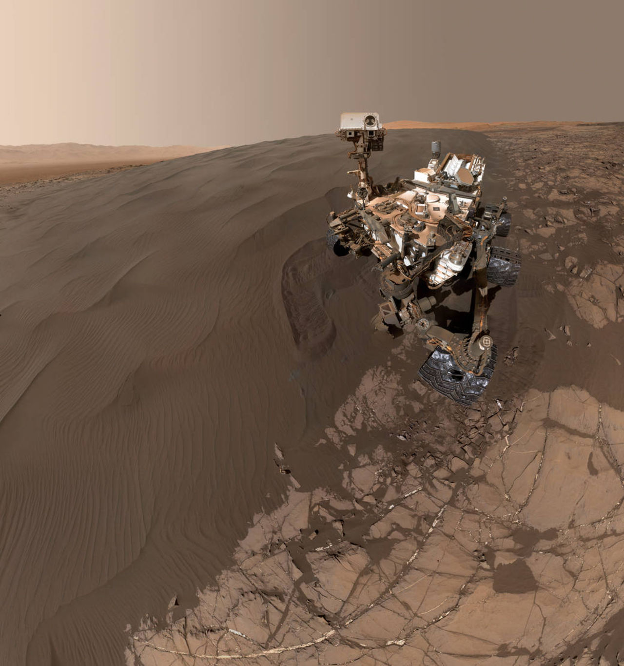 Curiosity tar en ny selfie