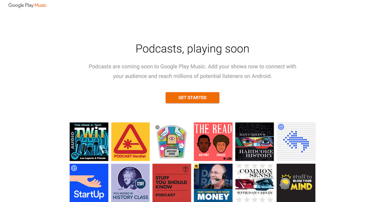 Podcast-sektionen på Google Play Music dyker upp i februari