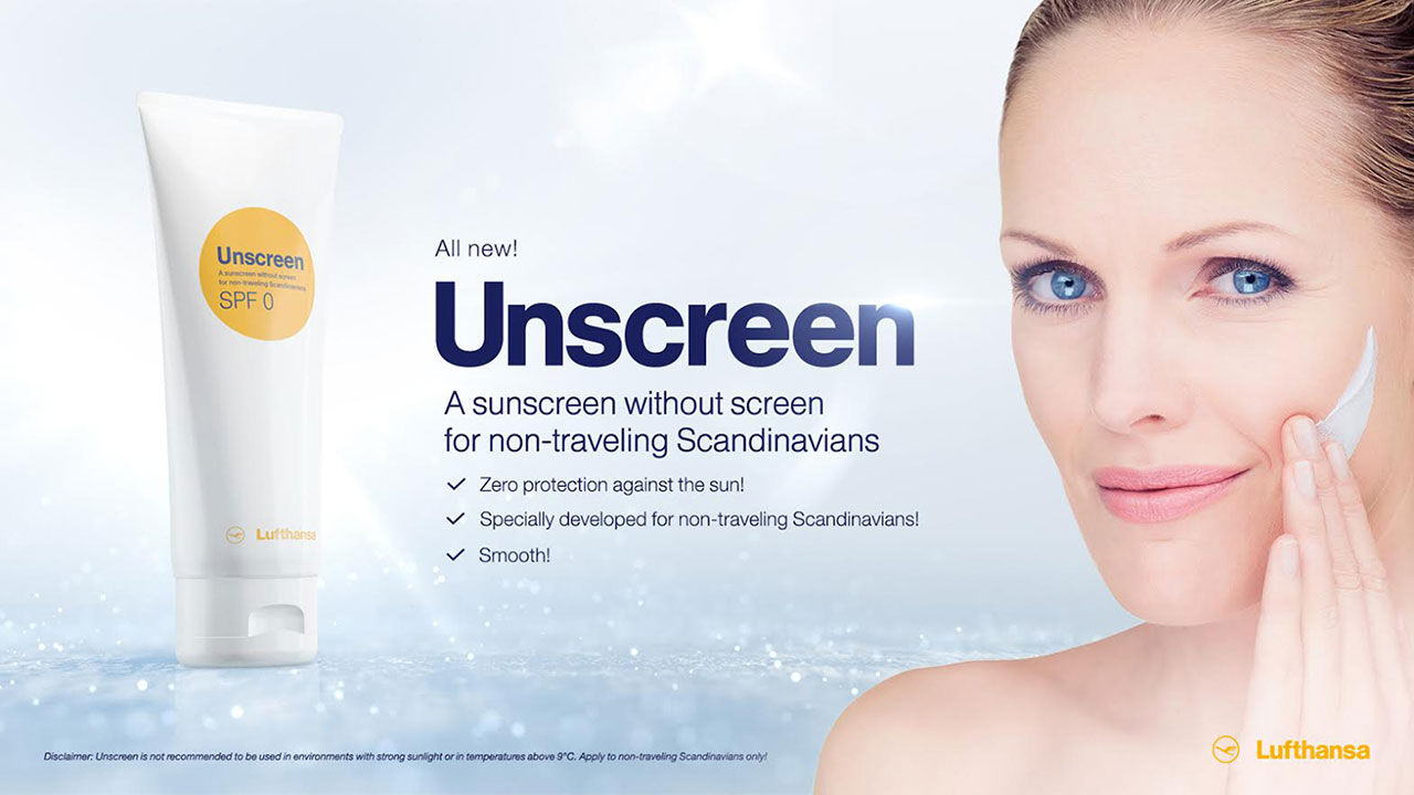 Ostig reklam för solkräm som inte skyddar