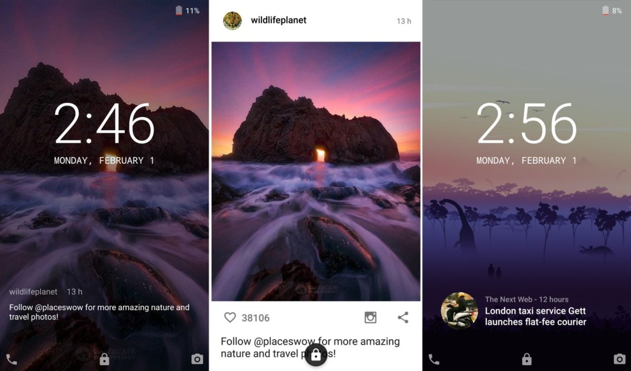 Corgi levererar nyheter till låsskärmen