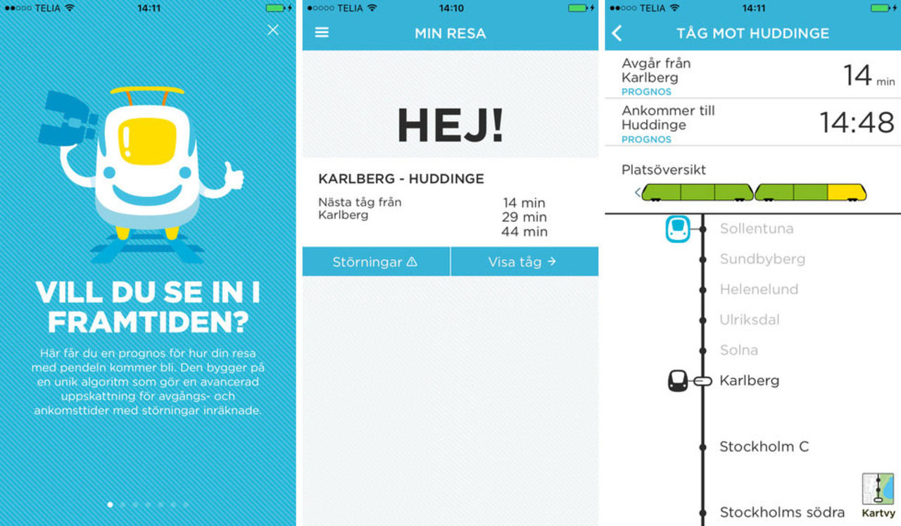 Pendelprognos kan se förseningar innan de har hänt