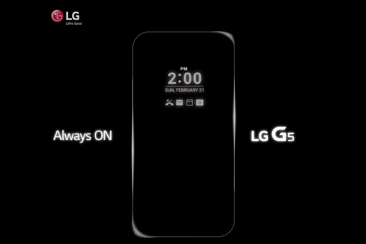 LG G5s skärm är alltid på