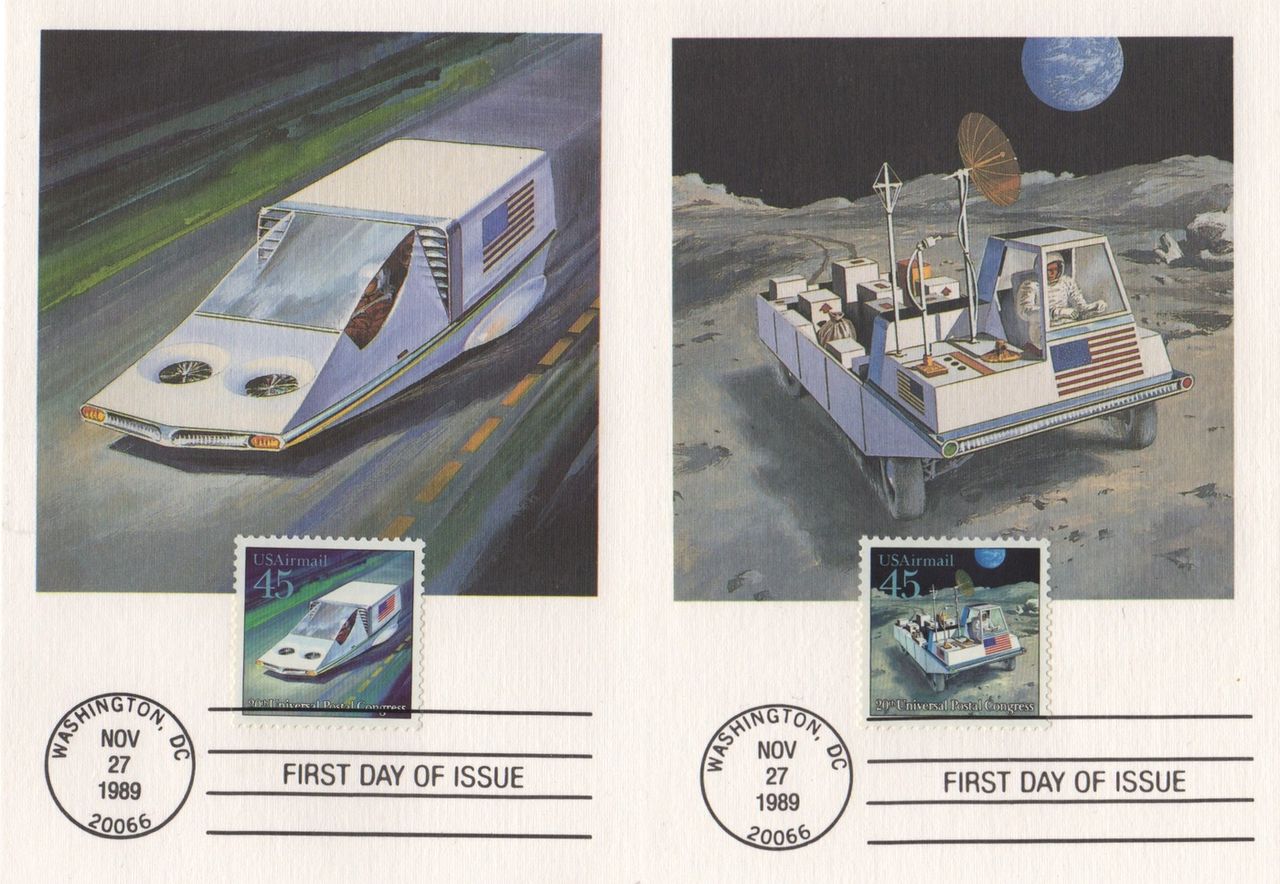 Amerikanska rymdfrimärken från 1989
