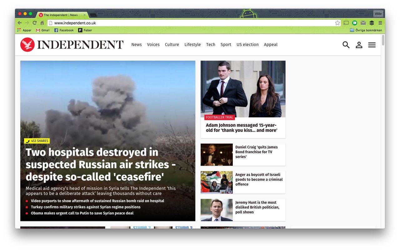 Brittiska The Independent skrotar pappersversionen