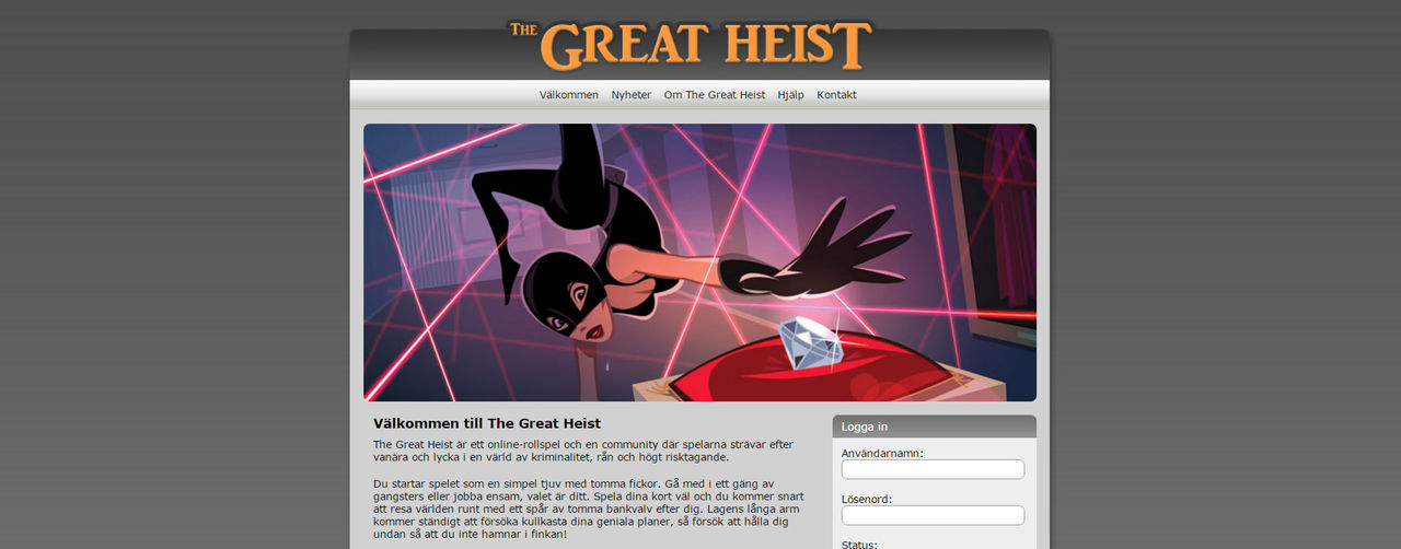 Gratisspelet The Great Heist uppmanar dig att begå brott