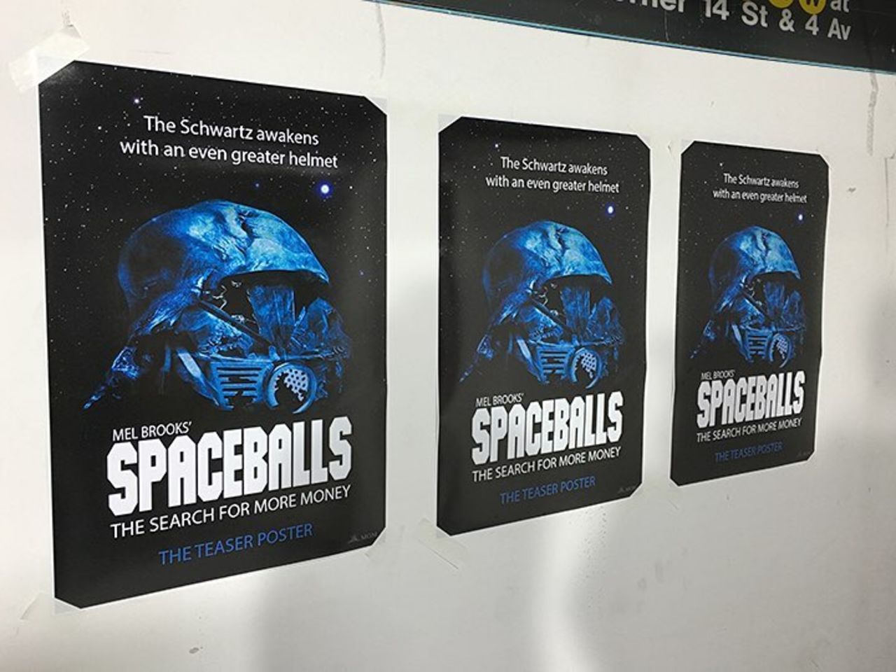 Spaceballs 2-poster dyker upp i New York