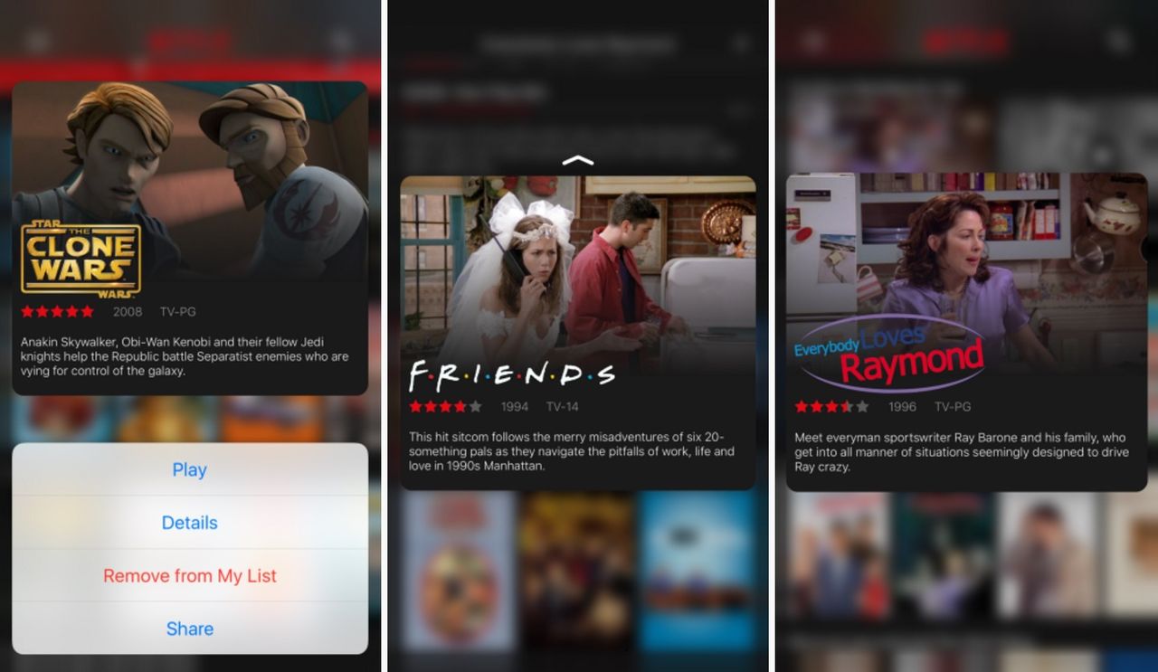 Netflix till iOS får 3D Touch-funktion