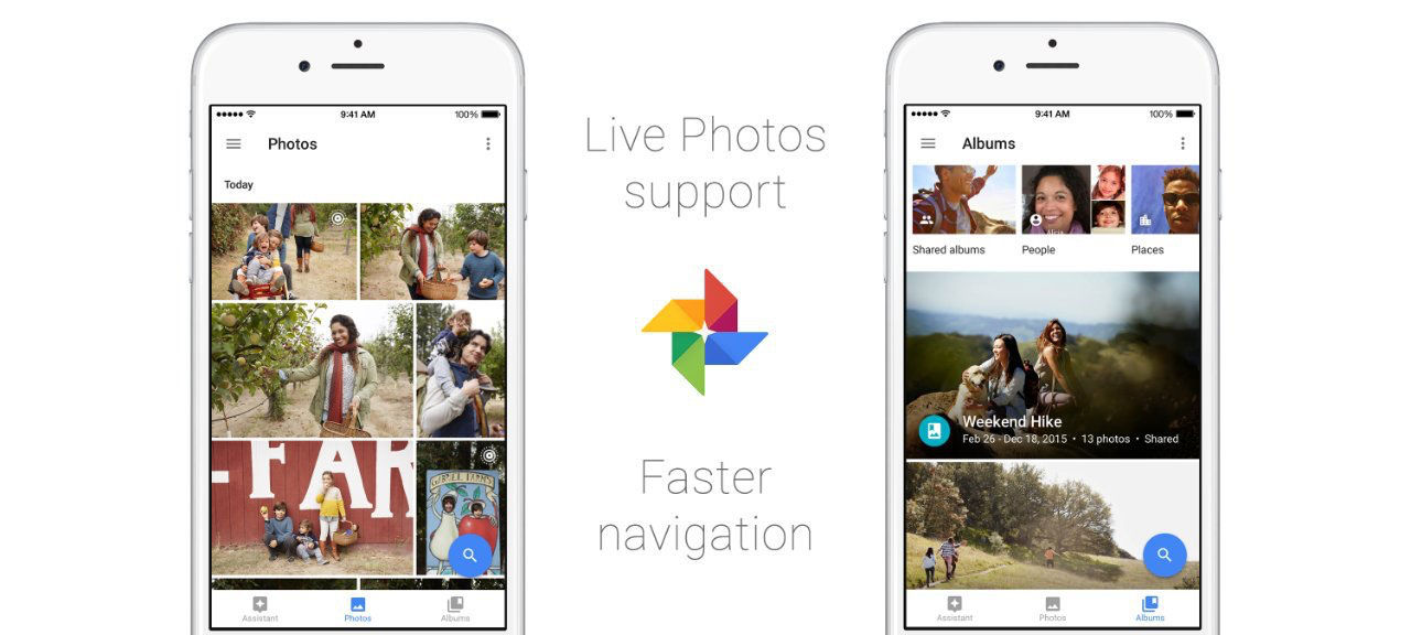 Google Photos får stöd för Live Photos