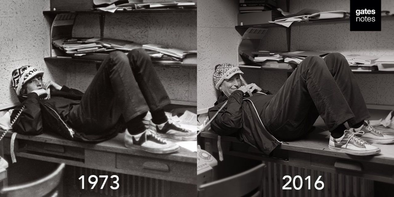 Bill Gates återskapar över 40 år gammal bild