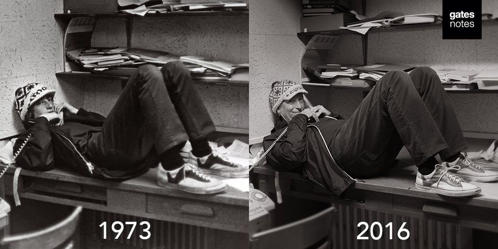 Bill Gates återskapar över 40 år gammal bild