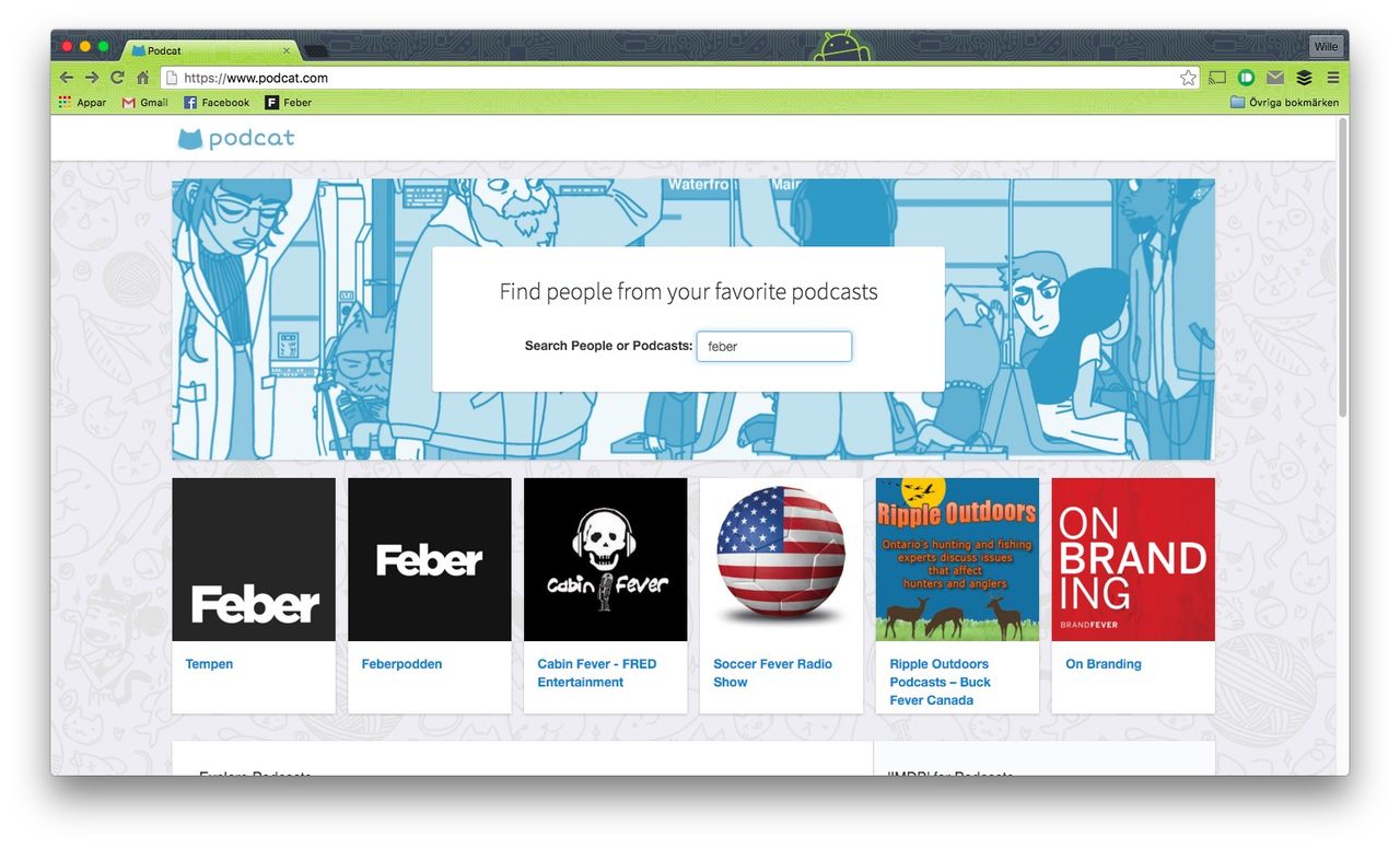 Podcat är en sökmotor för podcast