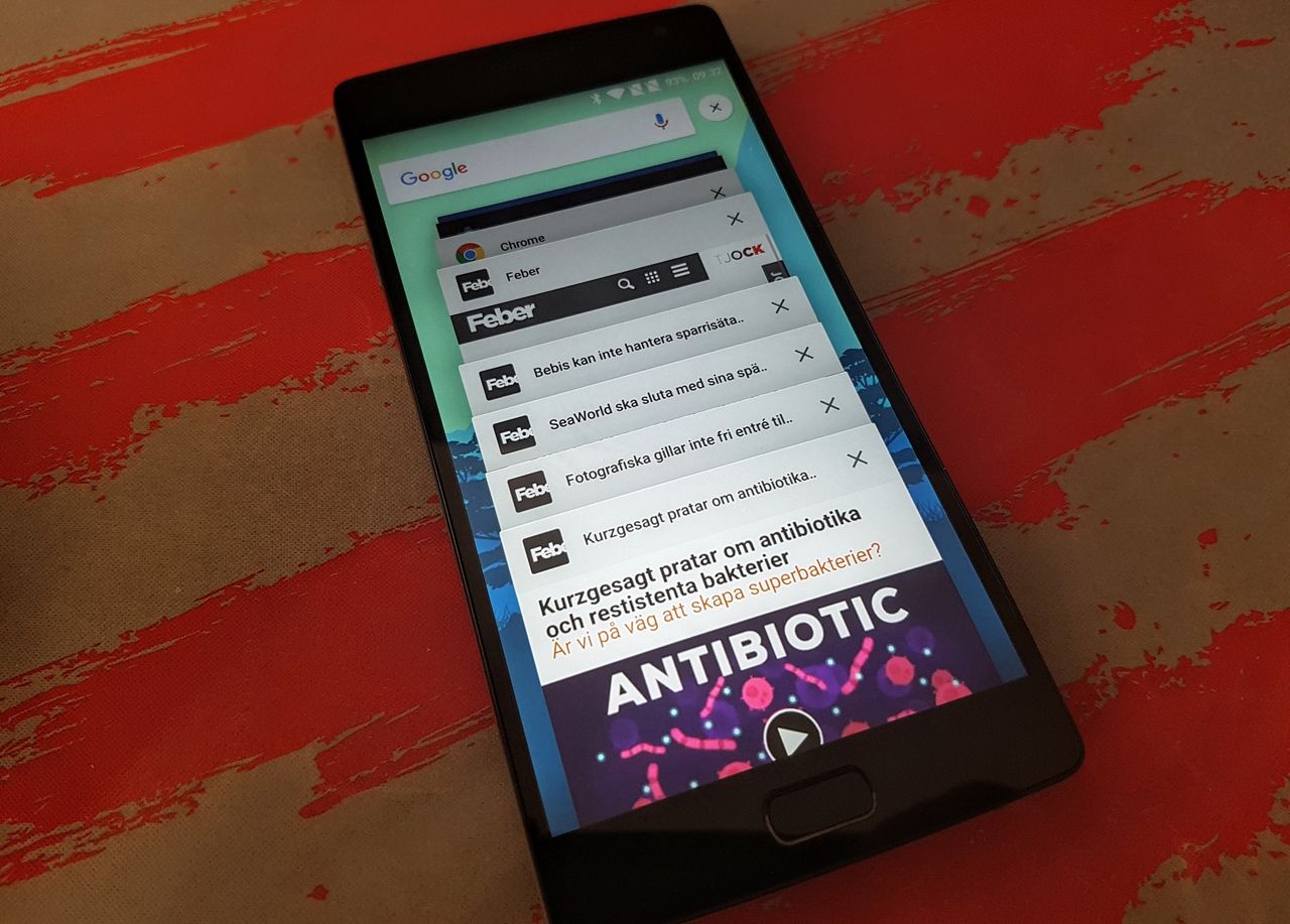 Android kombinerar inte längre appar och Chrome-flikar som standard