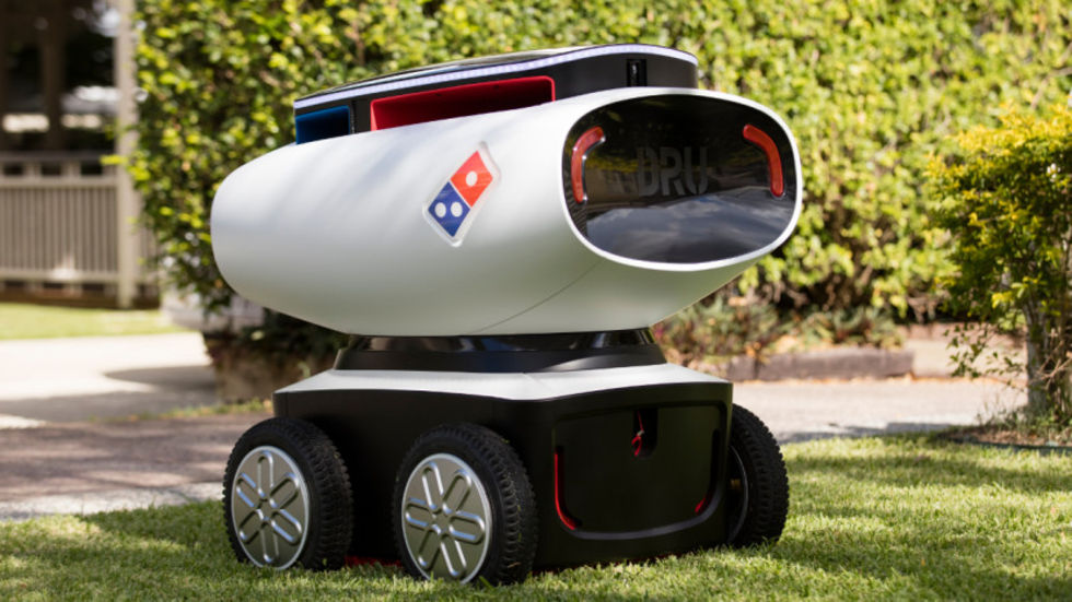 Robotbil levererar pizza på Nya Zeeland