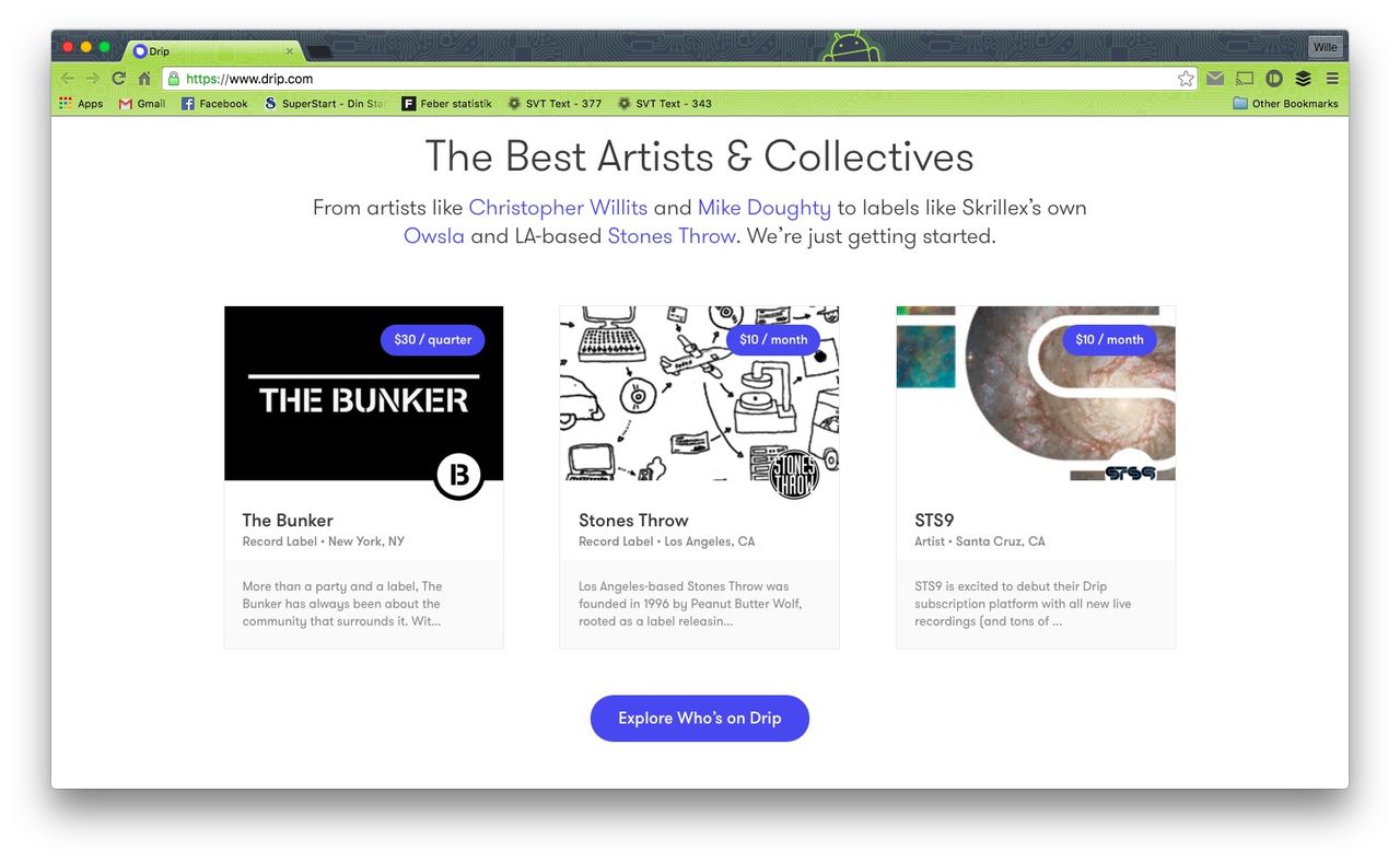 Kickstarter köper streamingtjänsten Drip