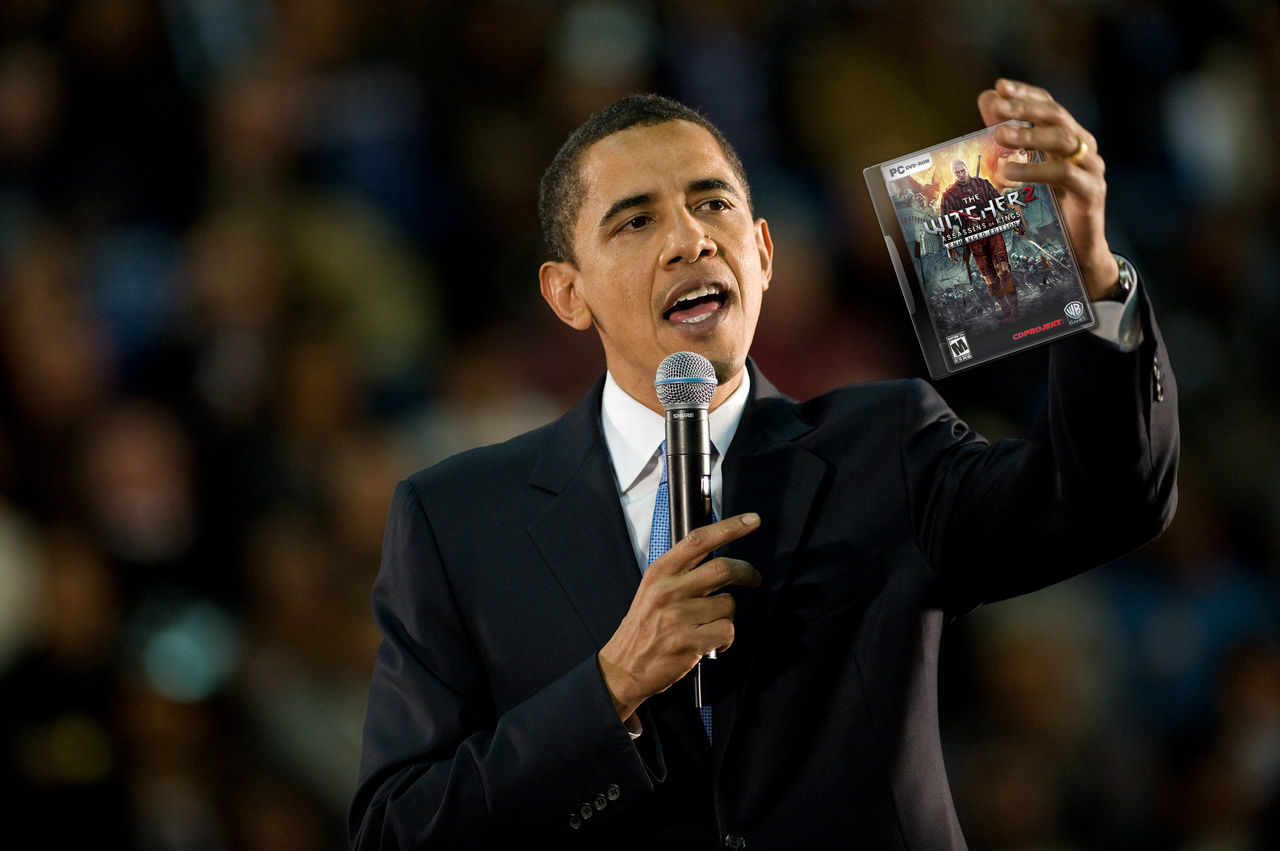 Folk Uppmanar Obama Att Spela The Witcher 2 Fick Spelet I Gava Av Polska Folket For Flera Ar Sedan Feber Spel