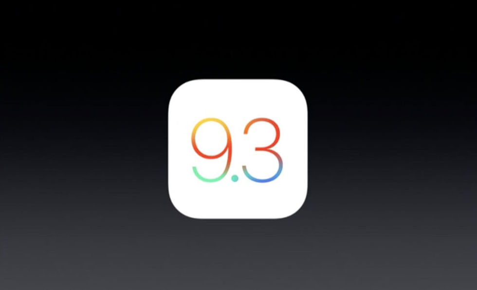 Apple visar iOS 9.3