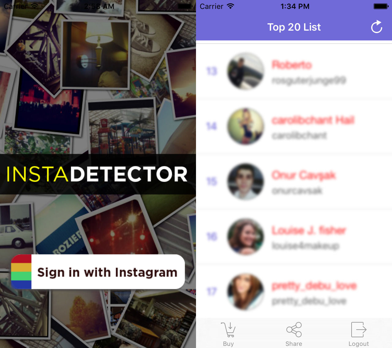 Två Instagramappar snor användarnas lösenord