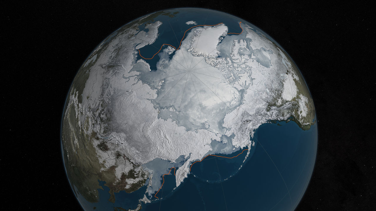 Arktis istäcke blir allt mindre