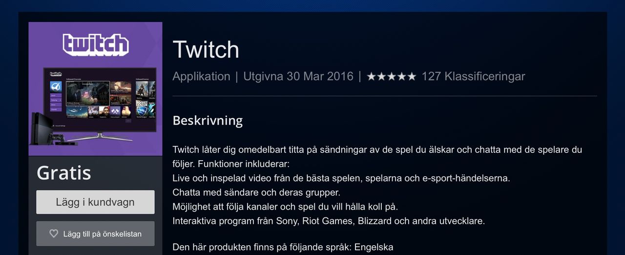 Twitch-appen är äntligen släppt till PlayStation 4