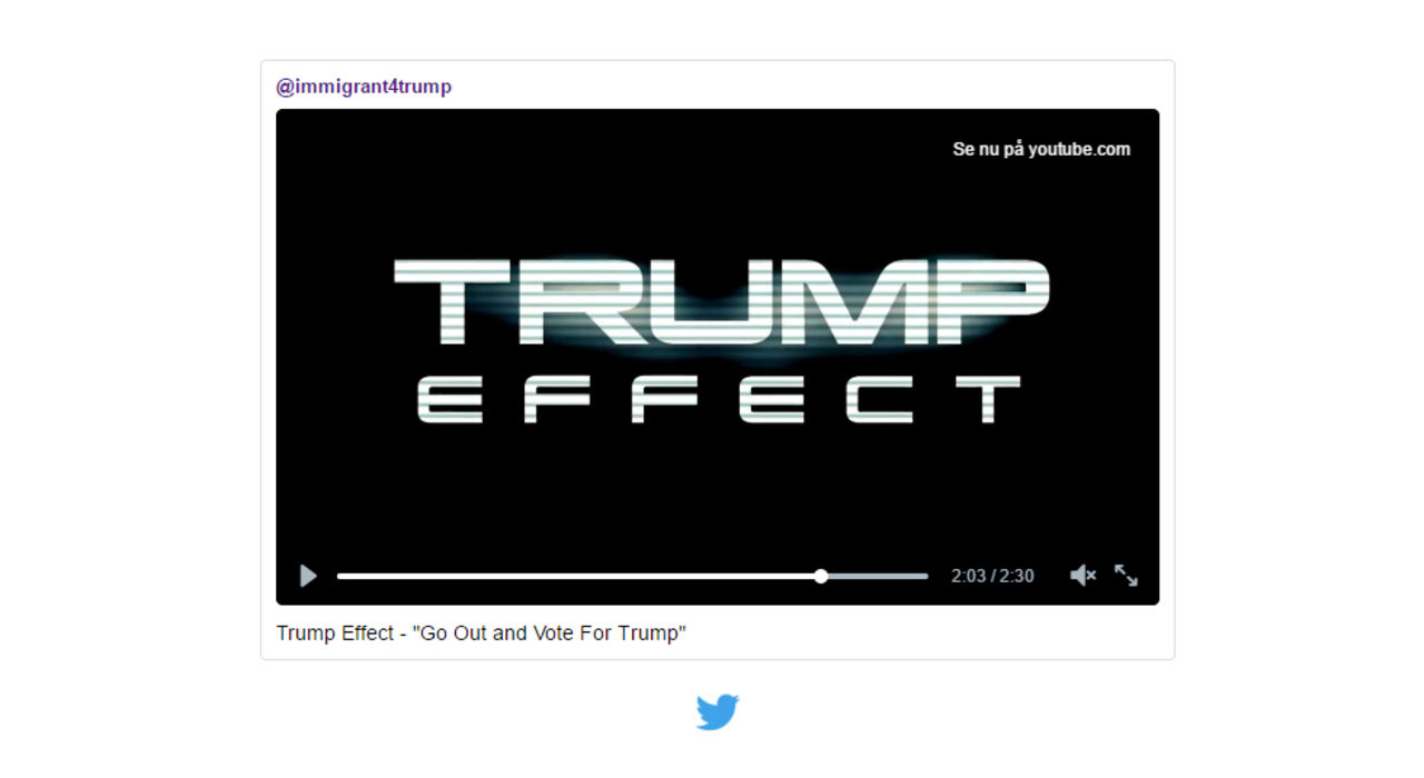 EA gillade inte hyllningsvideon till Trump