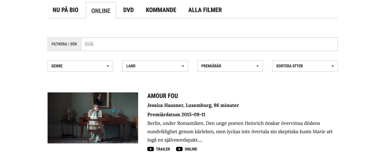 Folkets Bio lanserar videotjänst