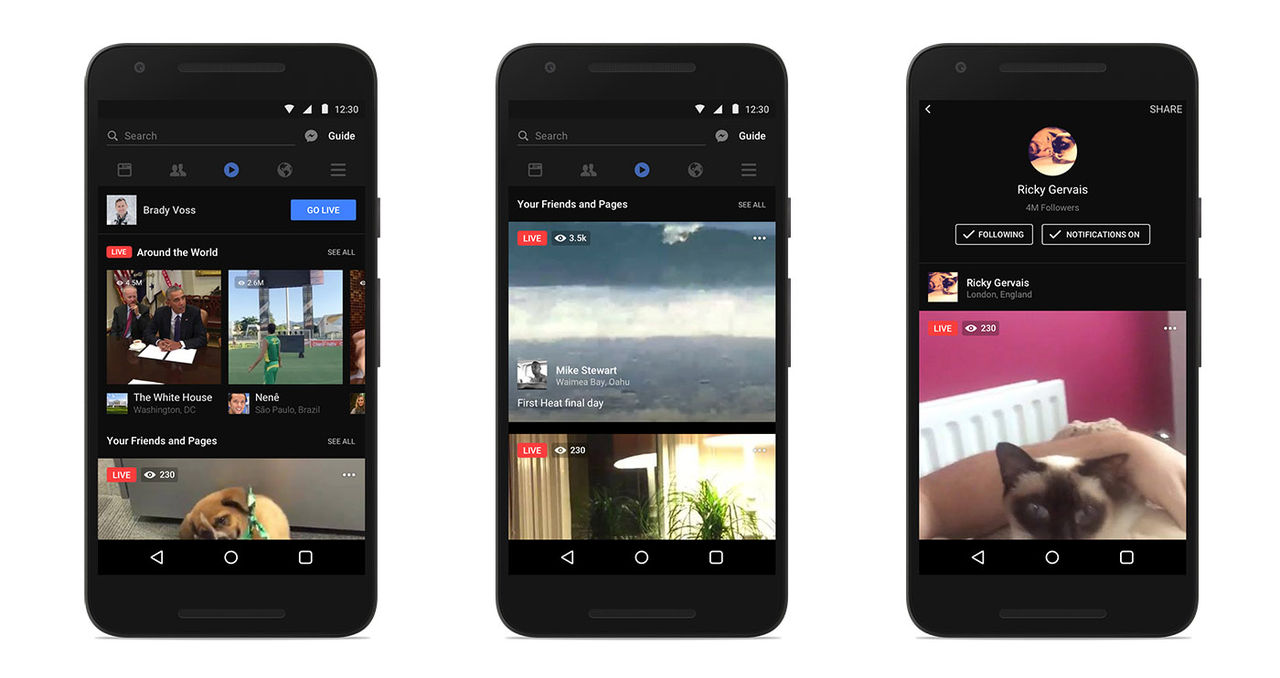 Ordentlig uppdatering av Facebook Live
