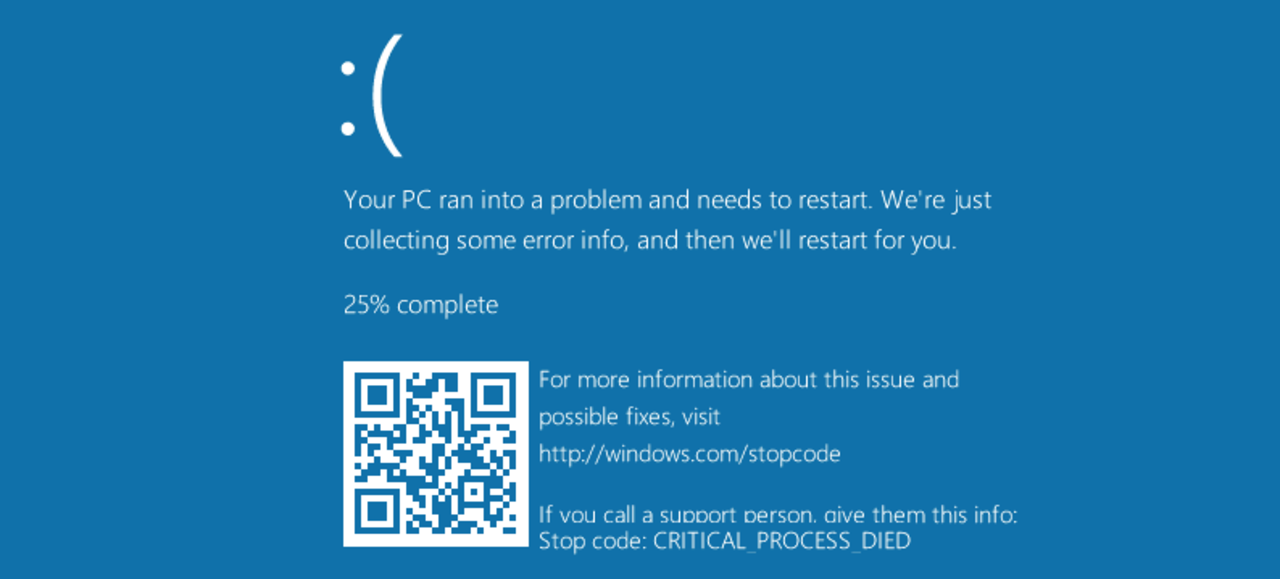 Blue Screen of Death får QR-kod i framtiden